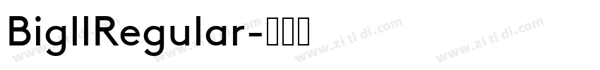 BigllRegular字体转换