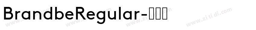 BrandbeRegular字体转换