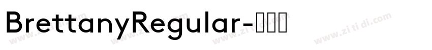 BrettanyRegular字体转换