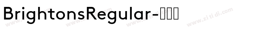 BrightonsRegular字体转换