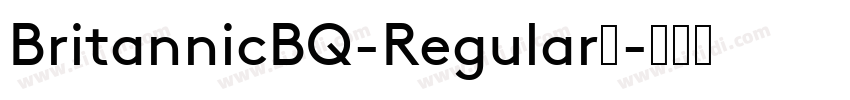 BritannicBQ-Regular免字体转换