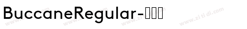 BuccaneRegular字体转换