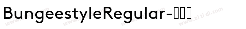 BungeestyleRegular字体转换