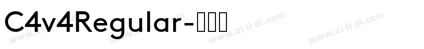 C4v4Regular字体转换