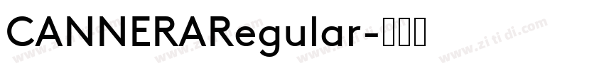 CANNERARegular字体转换