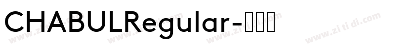 CHABULRegular字体转换
