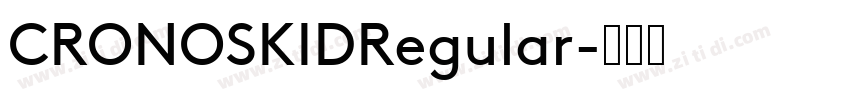 CRONOSKIDRegular字体转换