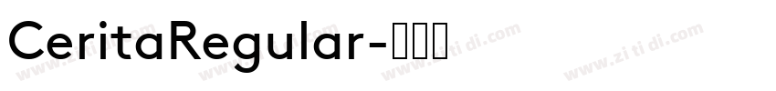 CeritaRegular字体转换