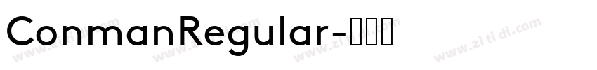 ConmanRegular字体转换