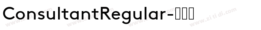 ConsultantRegular字体转换