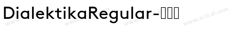 DialektikaRegular字体转换