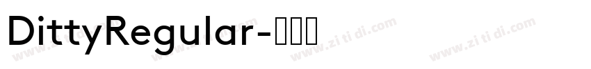 DittyRegular字体转换