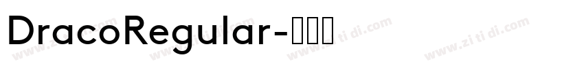 DracoRegular字体转换