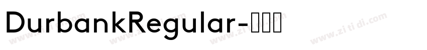 DurbankRegular字体转换