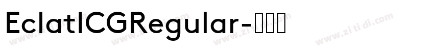EclatICGRegular字体转换