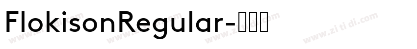FlokisonRegular字体转换
