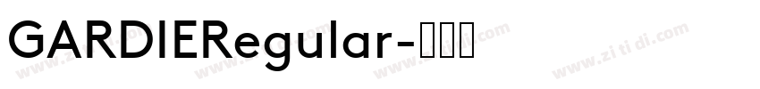 GARDIERegular字体转换
