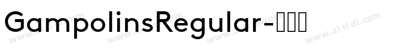 GampolinsRegular字体转换