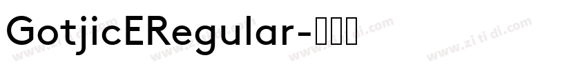 GotjicERegular字体转换