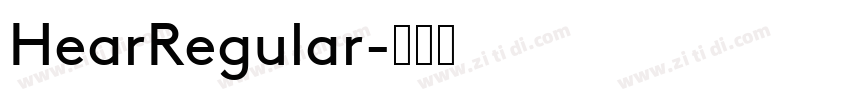 HearRegular字体转换