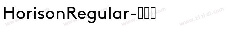 HorisonRegular字体转换