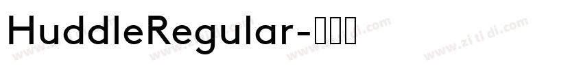 HuddleRegular字体转换