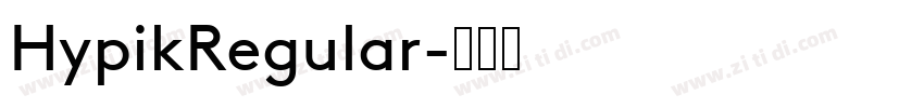 HypikRegular字体转换