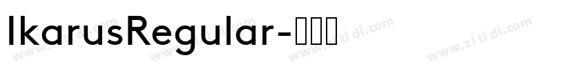IkarusRegular字体转换