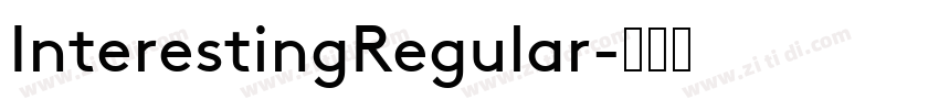 InterestingRegular字体转换