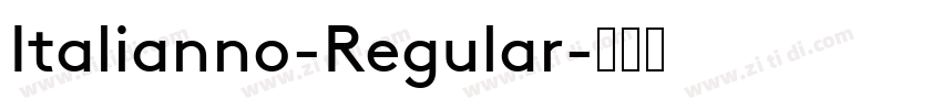 Italianno-Regular字体转换