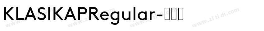 KLASIKAPRegular字体转换
