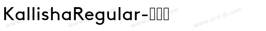 KallishaRegular字体转换