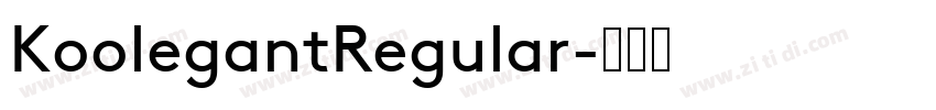 KoolegantRegular字体转换