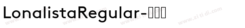 LonalistaRegular字体转换
