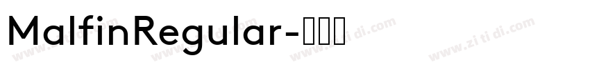 MalfinRegular字体转换