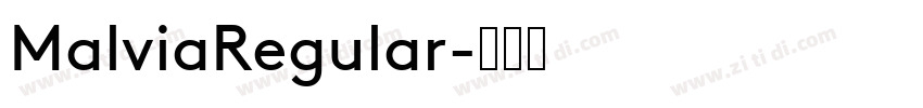 MalviaRegular字体转换