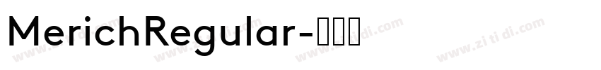 MerichRegular字体转换