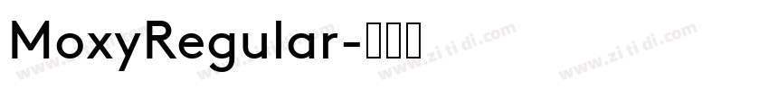 MoxyRegular字体转换