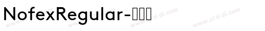 NofexRegular字体转换
