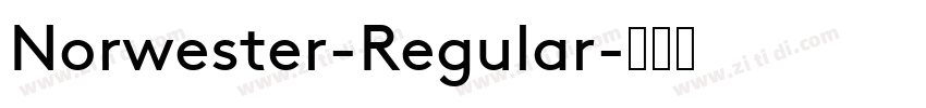 Norwester-Regular字体转换