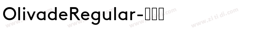 OlivadeRegular字体转换