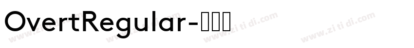 OvertRegular字体转换