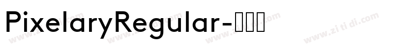 PixelaryRegular字体转换