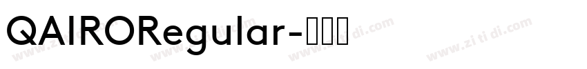 QAIRORegular字体转换