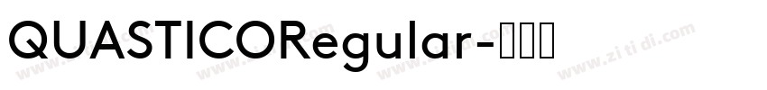 QUASTICORegular字体转换