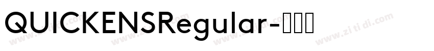QUICKENSRegular字体转换