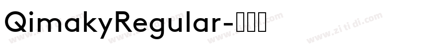 QimakyRegular字体转换