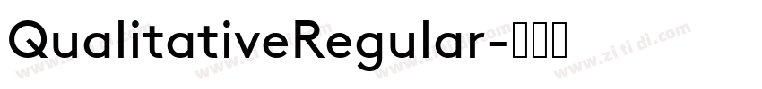 QualitativeRegular字体转换