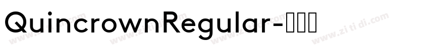 QuincrownRegular字体转换