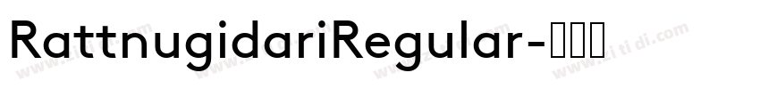 RattnugidariRegular字体转换